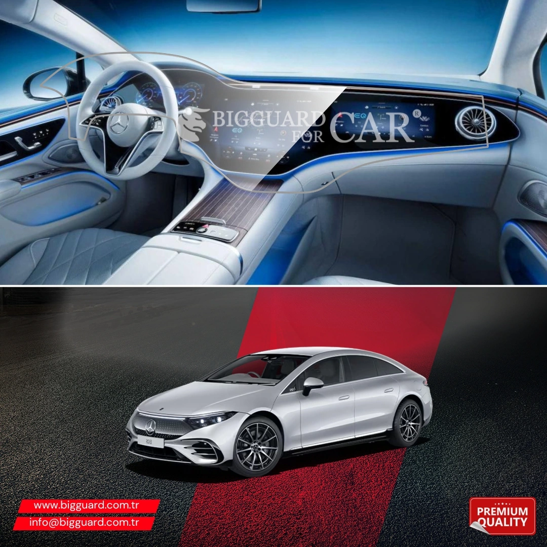 Mercedes EQS çoklu ekran ve gösterge düzeni